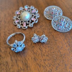 Matched Set in Pink and Blue